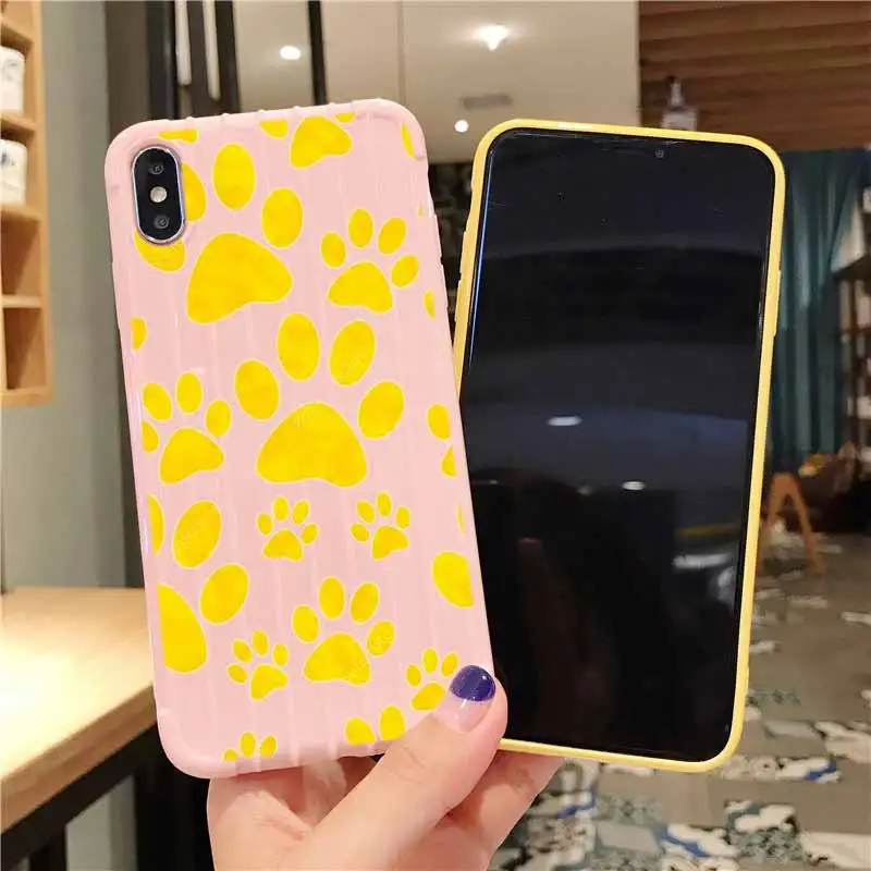 Собака след Щенячий патруль на колесиках чемодан чехол для телефона iPhone 11 Pro Max X XS