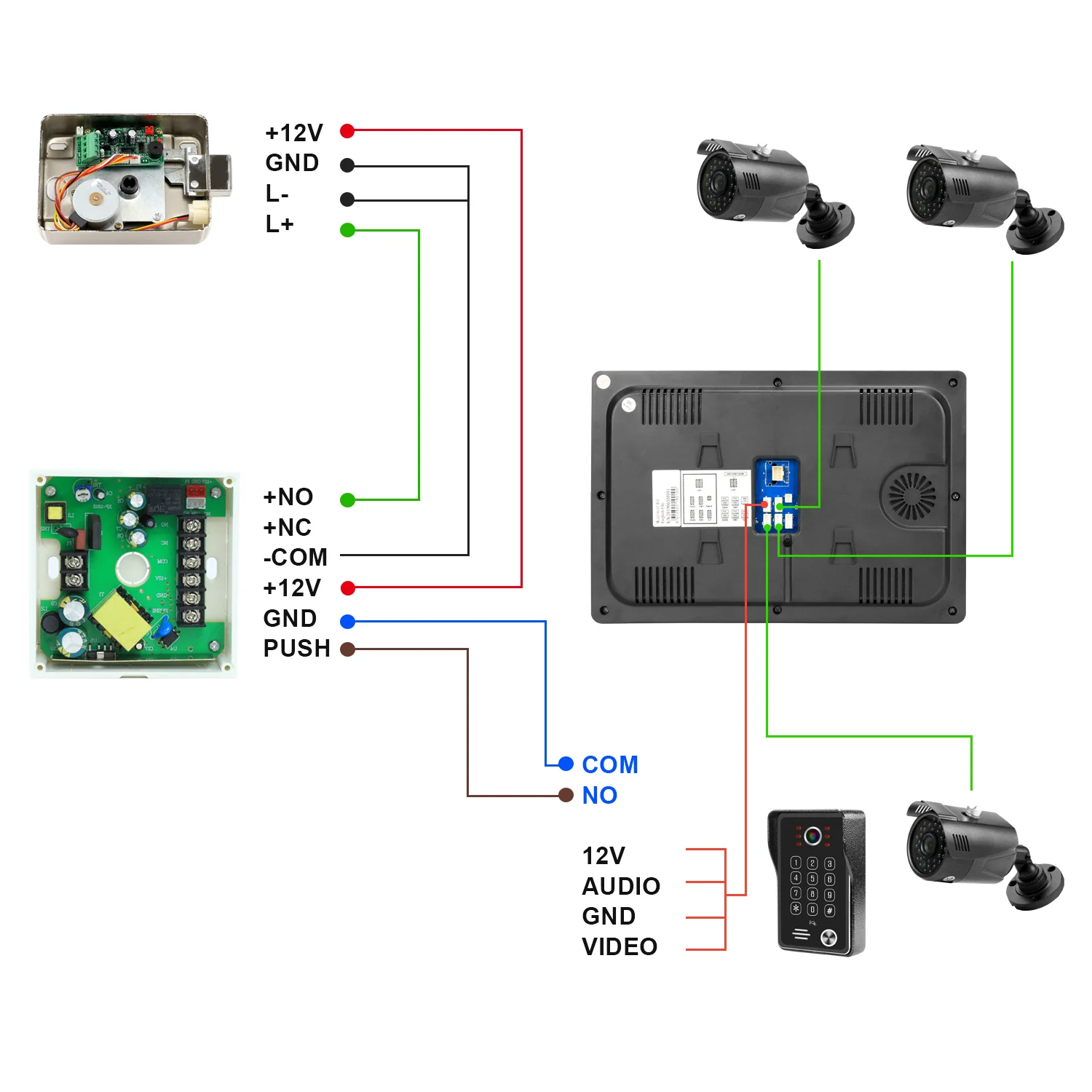 

Home Intercom Surveillance Camera System 1080P WIFI Video Intercom for Villa Smart Video Door Phone Touch Screen Keypad Doorbell