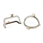 Высокое качество 1X бронза кошка кошелек с кошачьей головой рамки Внутренняя дверные ручки чаши с механизмом поцелуем-застежкой DIY 8,5 см сумка аксессуар сцепления