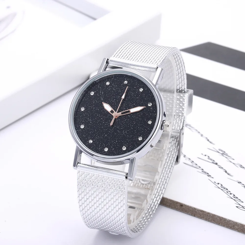 

Fashion Womens Ladies Watches Geneva Silica Band Analog Quartz Wrist Watch Light luxury women's watch mode luxe quartz horloge