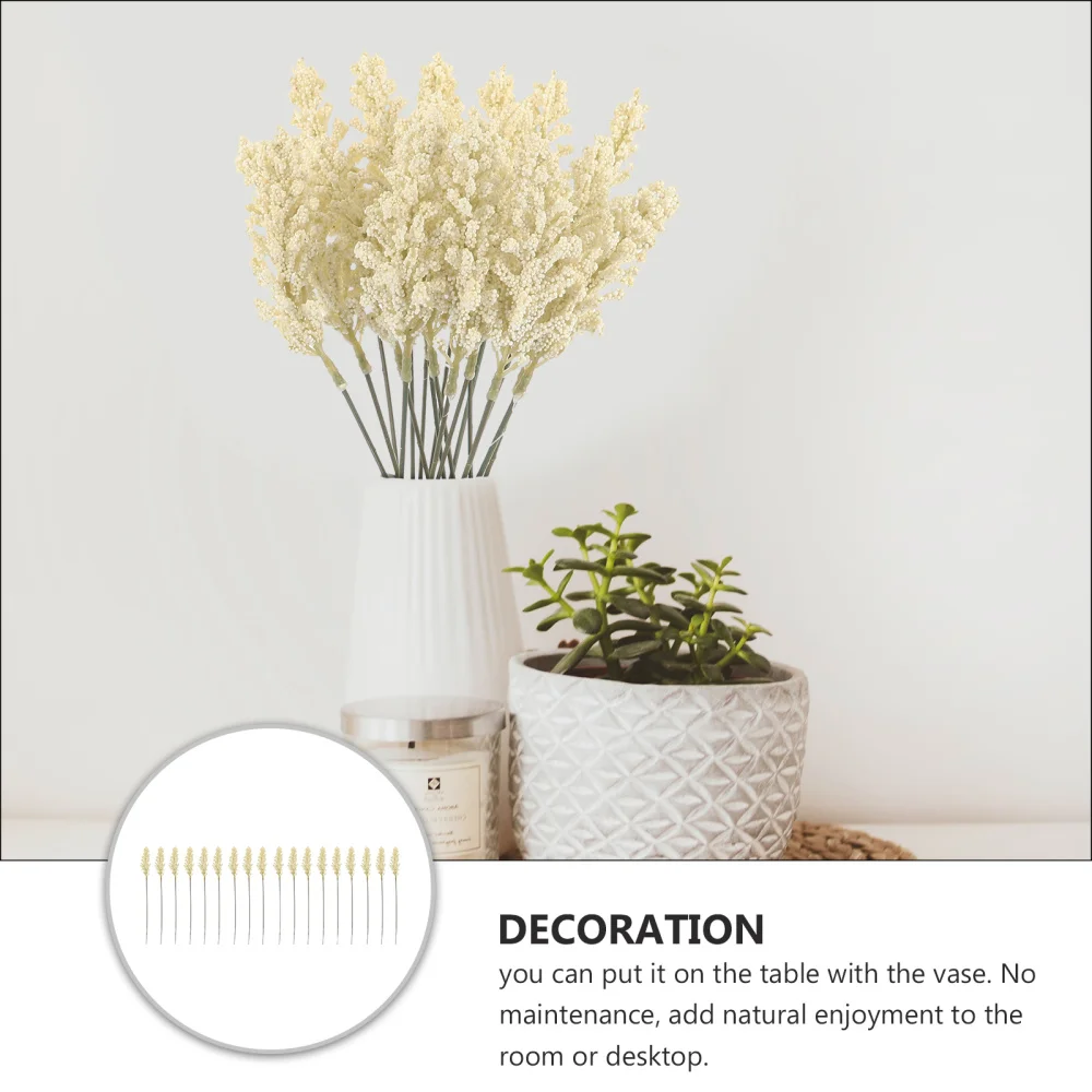 

18PCS Rustic Artificial Millet Ears Harvest Thanksgiving Christmas Millet Ear