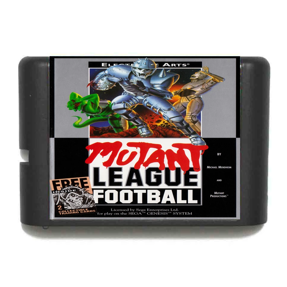 Mutant League Football 16 bit MD Game Card For Sega Mega Drive Genesis | Электроника