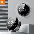 Магнитный кухонный таймер Xiaomi, цифровой таймер с ручным обратным отсчетом, будильник, механический таймер для приготовления пищи, секундомер для душа