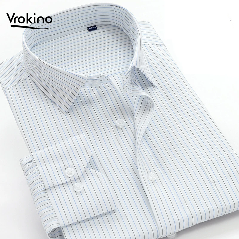 

Men's Plus Size Shirt 2020 Fashion New Men's Striped Shirt Youth Business Casual Office Shirt 6XL 7XL 8XL 9XL 10XL