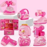 children kid boy girl mini kitchen electrical appliance hair dryer toy set early education dummy household pretended play