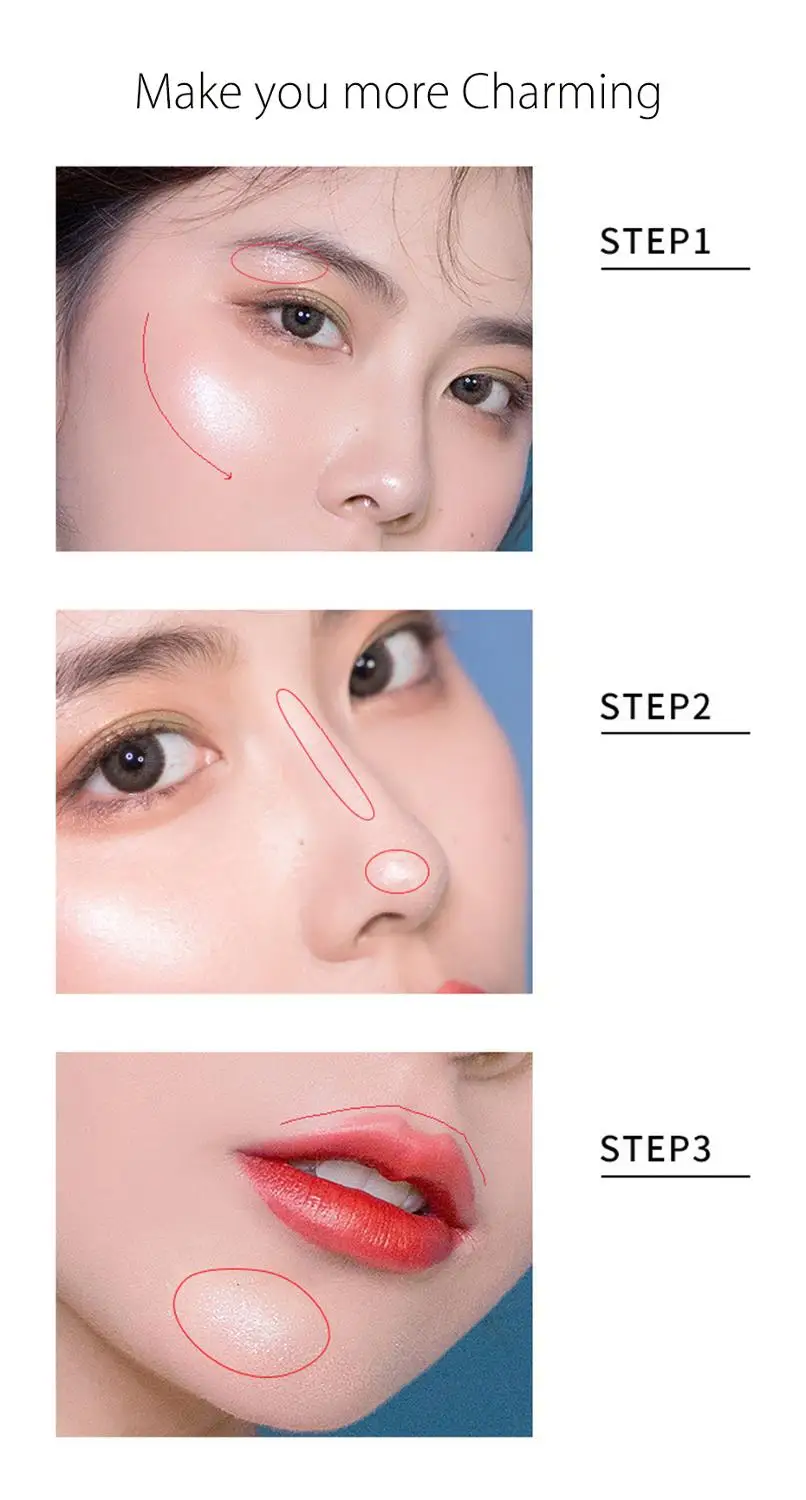 Профессиональный Хайлайтер для лица бронзатор палитра макияж набор макияжа