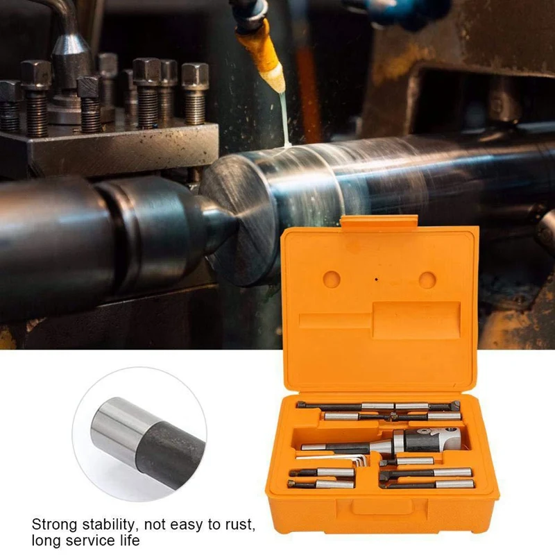 CSS 2 дюйма расточные головки R8 держатель хвостовика набор с 1/2 дюймов Сменные