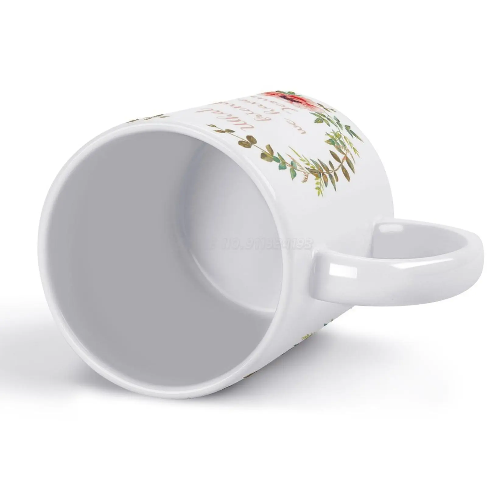 Кружка Какой Друг у нас в Иисусе с цветами белая кружка кофейная 330 мл