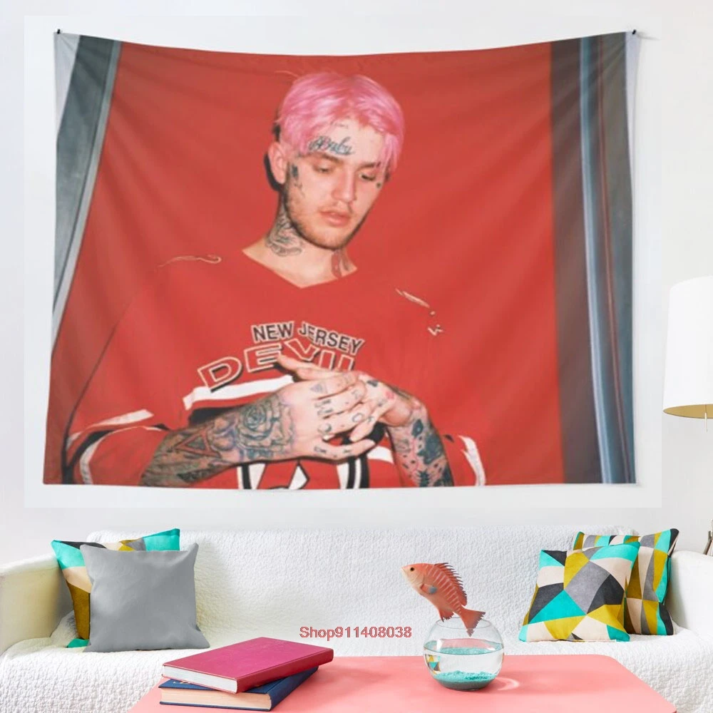 

Lil Peep Hellboy full length tapestry Wall Hanging Decor Coverlet Bedding Sheet Throw Bedspread Living Room Tapestries