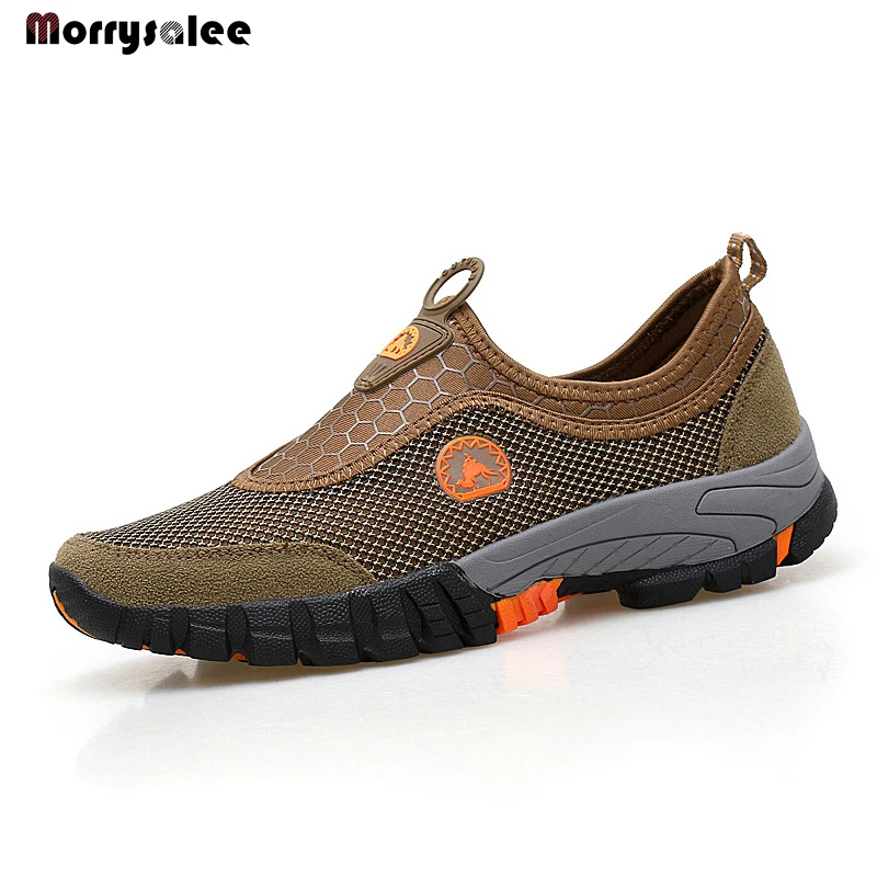 2022 Summer Slip-On Mesh Sneakers Men Shoes Outdoors Breathable Comfortable Male Shoes Loafers Casual Walking Footwear