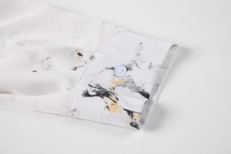 

printed shirt women's spring and summer fashion drape loose shirt waist top fashion