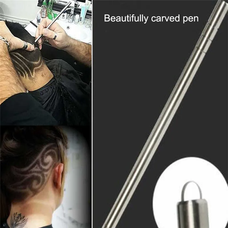 Профессиональные Волшебные гравировочные ножницы для волос и бороды ручка