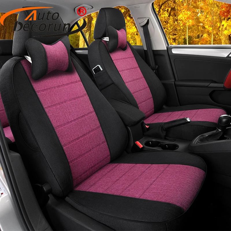 Чехлы AutoDecorun на сиденья из льняной ткани для Nissan Top Набор чехлов под заказ