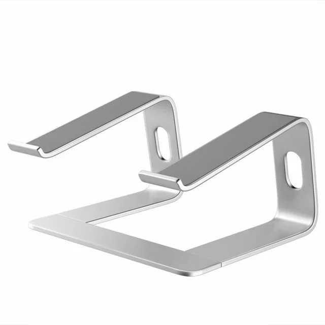 Silver Подставка для ноутбука алюминиевая противоскользящая стояк Настольный держатель охлаждающая подставка для ноутбука MacBook Pro/Air 10-17 дюймов - Цвет: Silver