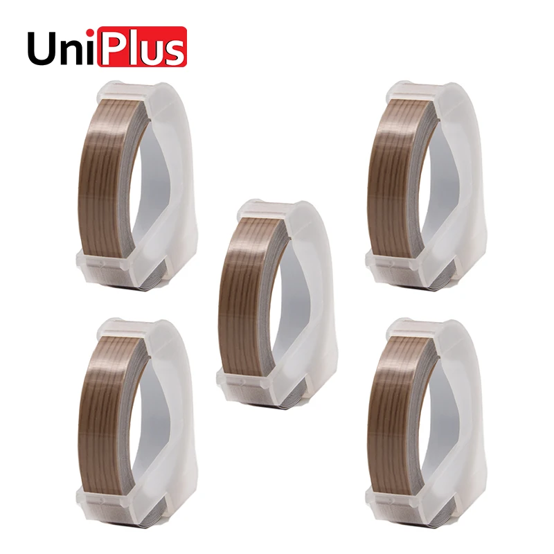 UniPlus 5 шт. Dymo 3D Label Maker 9 мм цвет древесины Совместимость для Motex E-101 M1610 принтер