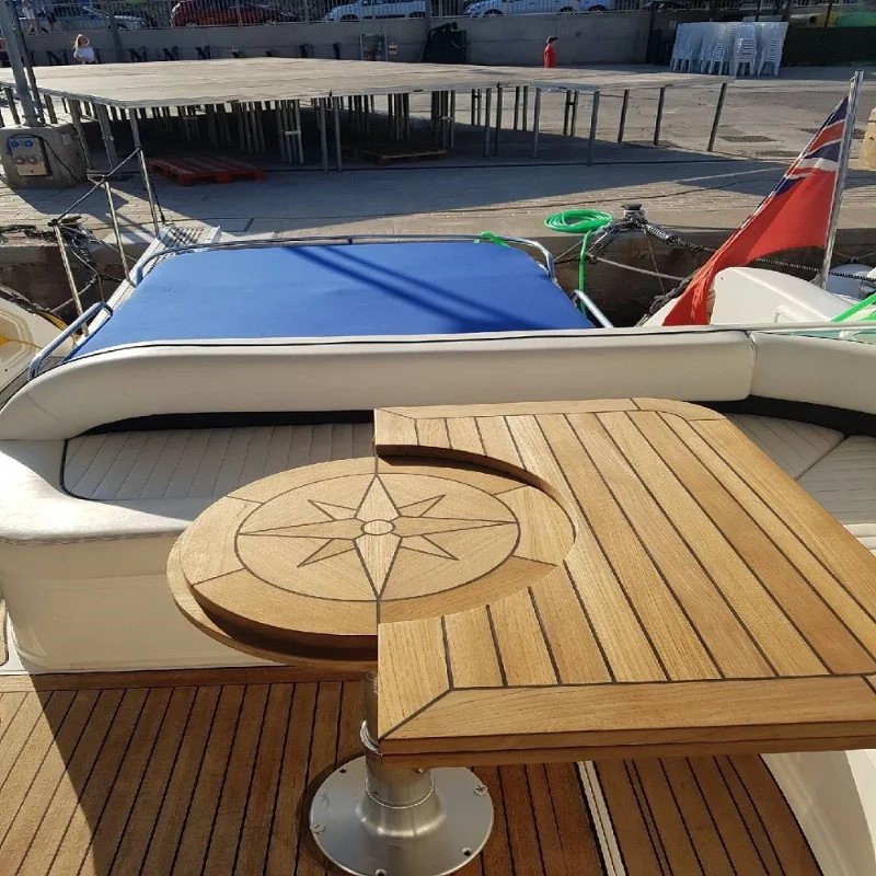 

470/960*650mm Folding Teak Table Top With Marine Boat Yacht RV TC6595