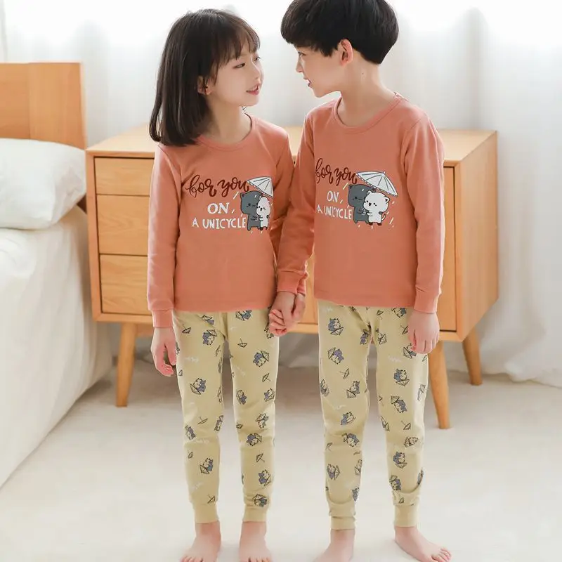 17 Girls Pajamas Детские рождественские пижамы для мальчиков, пижамы для девочек, пижама с динозавром, комплекты для малышей, Детская Пижама для девочки, одежда для сна для мальчиков - Цвет: 17 Girls Pajamas