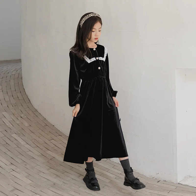 Платье для девочек кружевное вельветовое на возраст 10 12 лет 2018 | Детская одежда и