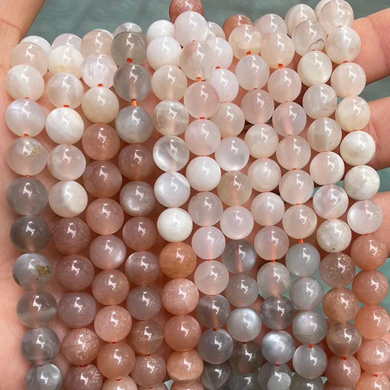 

Бусина-разделитель из лунного камня диаметром 15 дюймов, 6/8/10 мм