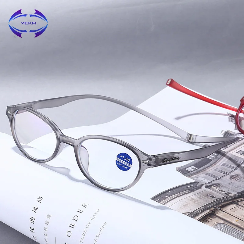 Мужские и женские очки для чтения VCKA магнитные круглые с блокировкой
