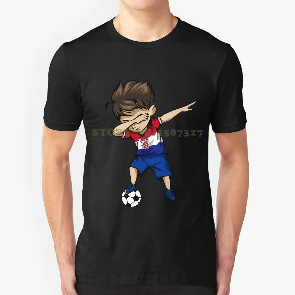 Футболка Dabbing для мальчиков и мужчин хорватский флаг Спортивная тренировка