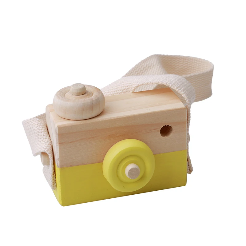 

Cute Nordic Style Hanging Wooden Camera Toys Baby Kids Safe Natural Educational Toys Fashion Home Photography Prop Decor Gifts
