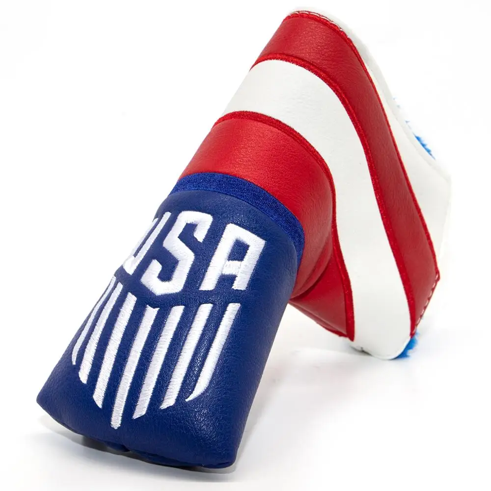 Чехол для клюшки гольфа чехол головы кожаный лидер продаж в США с магнитной