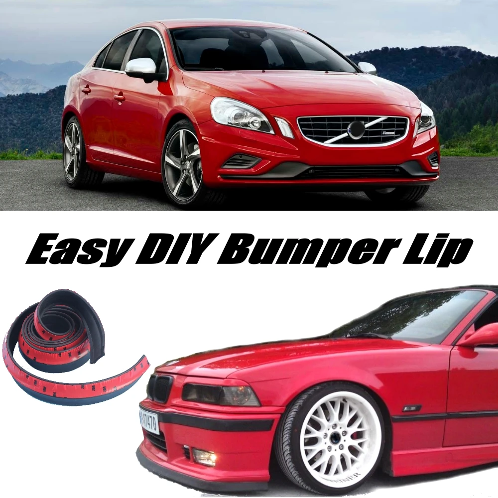 Дефлектор губ бампера для Volvo S60 S60L передняя юбка спойлера тюнинга автомобиля