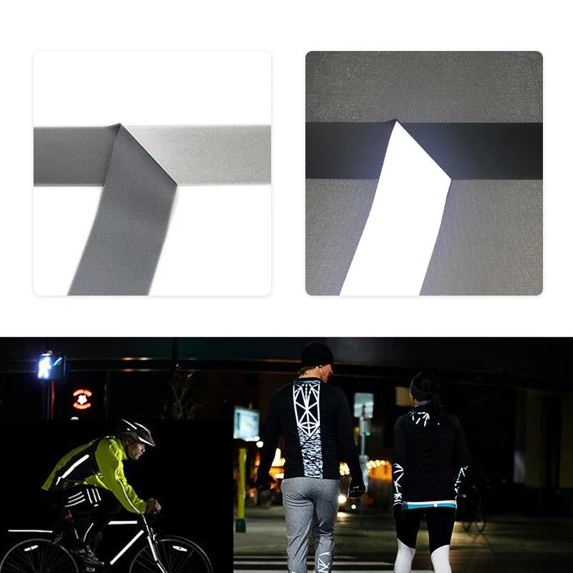 

High Visibility Silver Reflective Tape Heat Transfer Vinyl Film DIY Fabric Lron on For Clothing