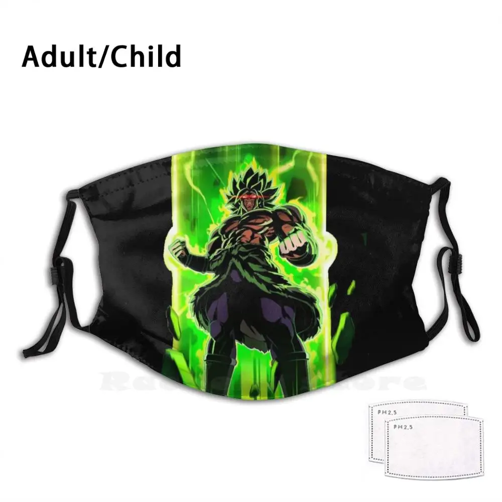 

Маска для лица многоразовая с фильтром Dbz Dbs His San Аниме Манга дБ супер