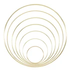 10152025303540 см железное Золотое металлическое кольцо портативная гирлянда для детского душа Свадебный веночек ручной работы цветочный Ловец декоративный обруч