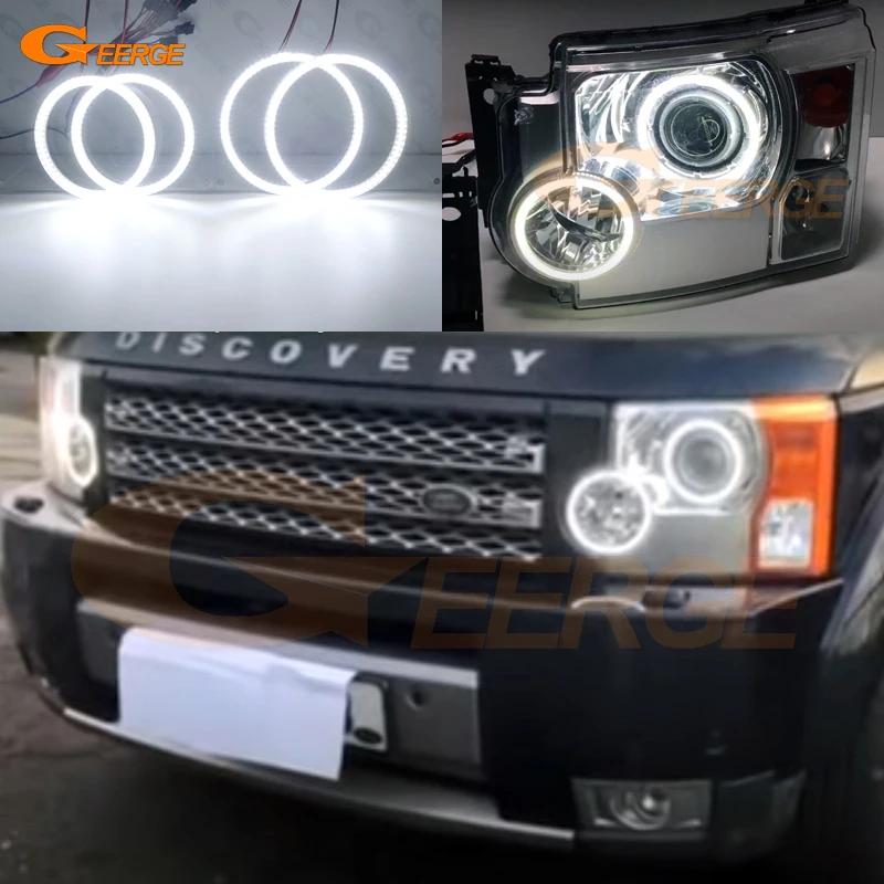 Ультраяркие светодиодные кольца SMD Angel Eyes комплект дневных фар для Land Rover Discovery 3 LR3