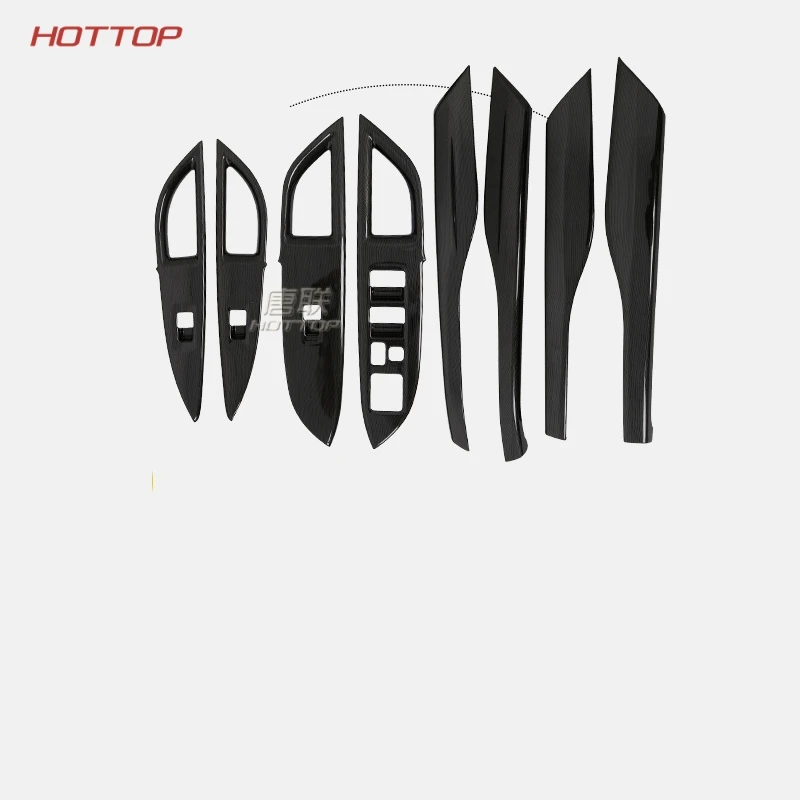 Наклейка Черная на дверь подлокотник окно кнопка переключения крышка панели