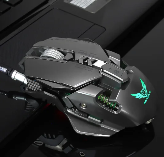 Новая Профессиональная проводная мышь ZERODATE X300GY высокого качества 4000 dpi, игровая компьютерная мышь, оптическая мышь