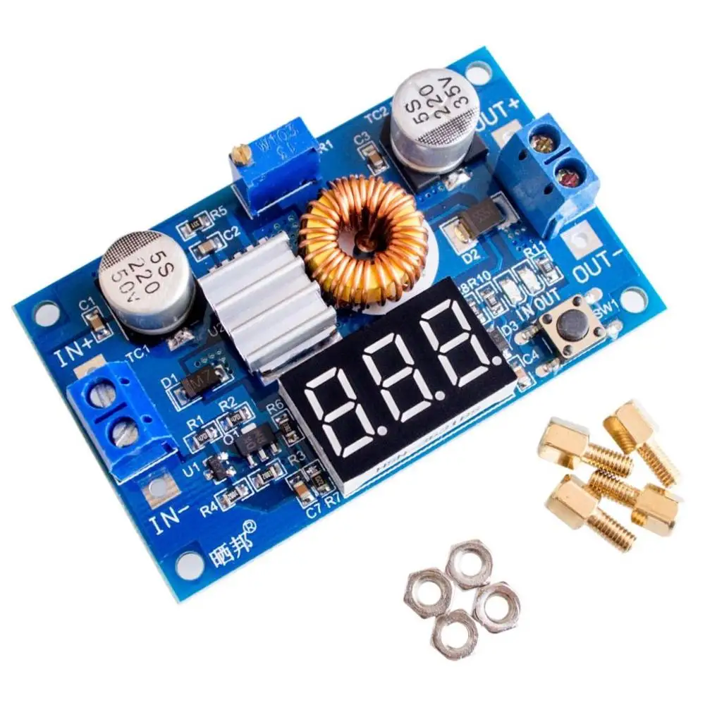 1 шт. XL4015 5A высокой мощности 75 Вт adjustable Регулируемый понижающий модуль +