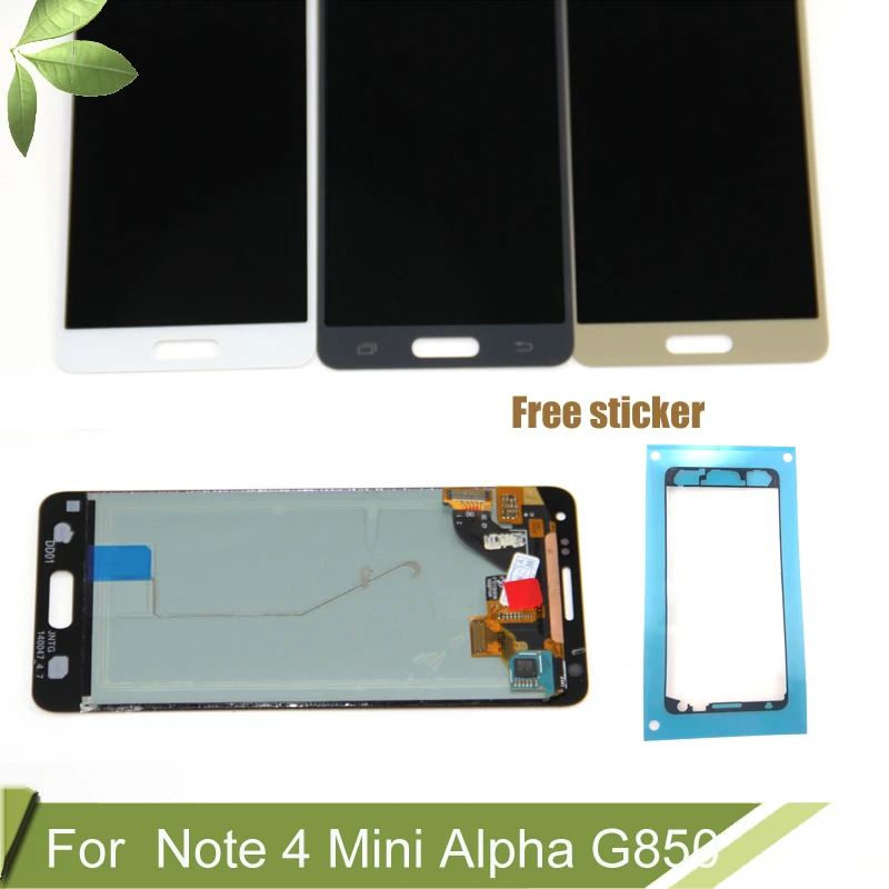 AMOLED экран для SAMSUNG Galaxy Alpha ЖК-дисплей Note 4 MINI G850 G850F SM-G850 ЖК-сенсорный дигитайзер в