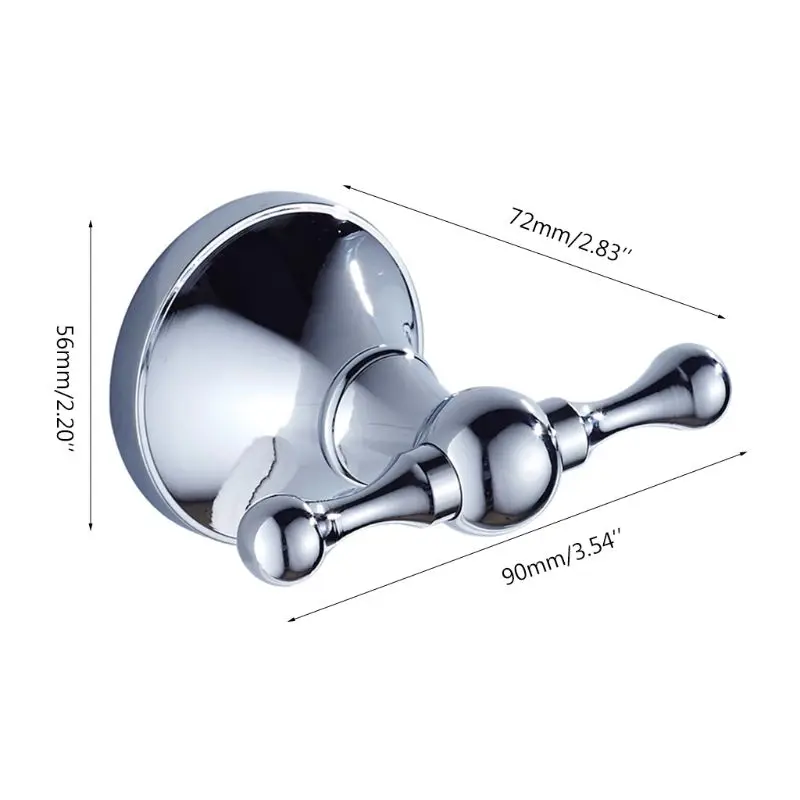 

Modern Round Wall Mounted Door Brass Hook Shower Robe Towel Coat Holder Hanger