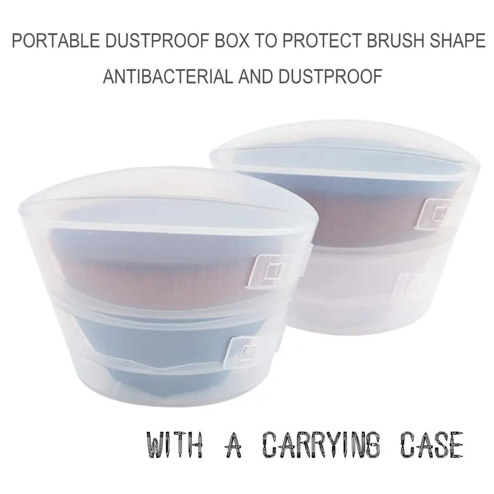 

2Pcs Makeup Foundation Brush Petal-Shaped Multi Functional High Density Cosmetics Brush Flawless Powder Foundation Brush