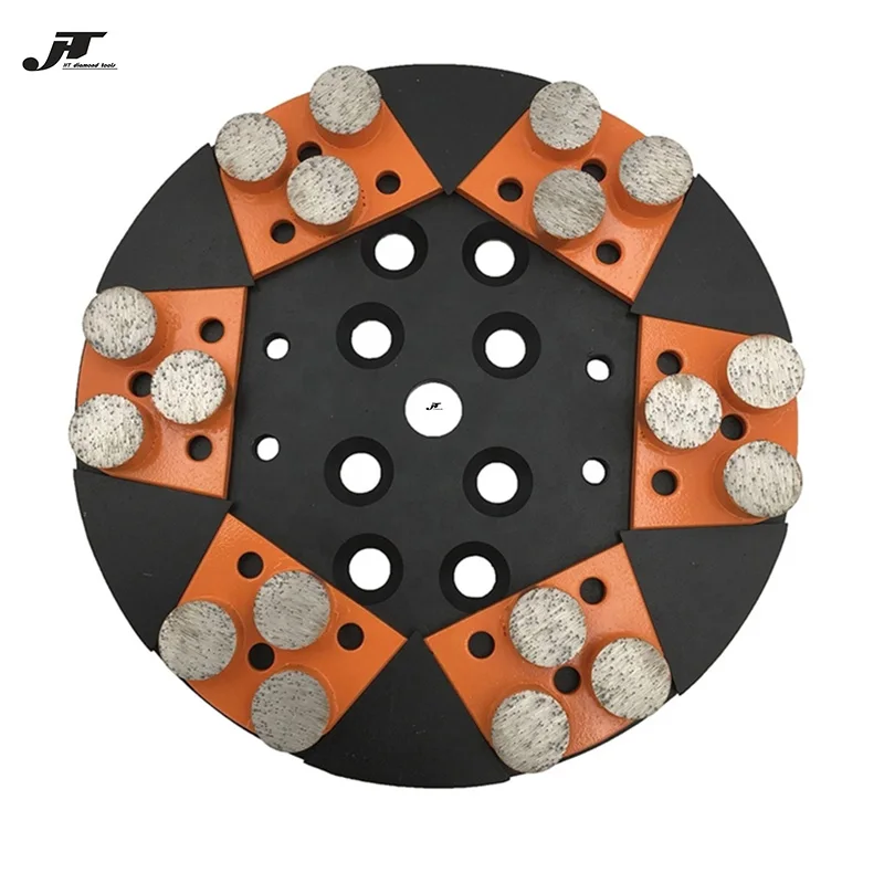 Premium Quality Grinding Pads with Three Round Segments For Concrete Terrazzo Floor 12PCS Free Shipping