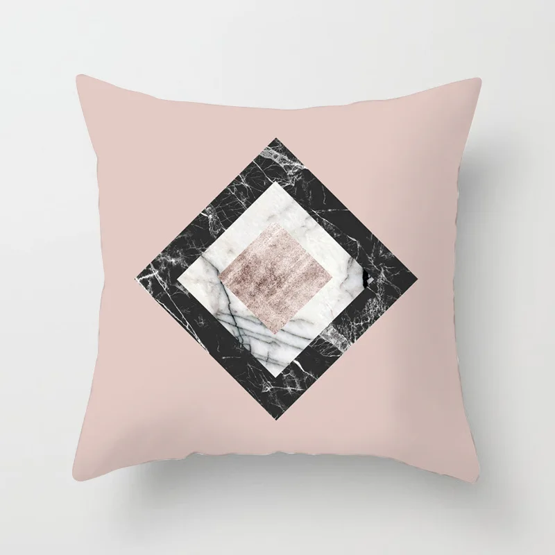 Современная наволочка Минималистичная Скандинавская мраморная Геометрическая