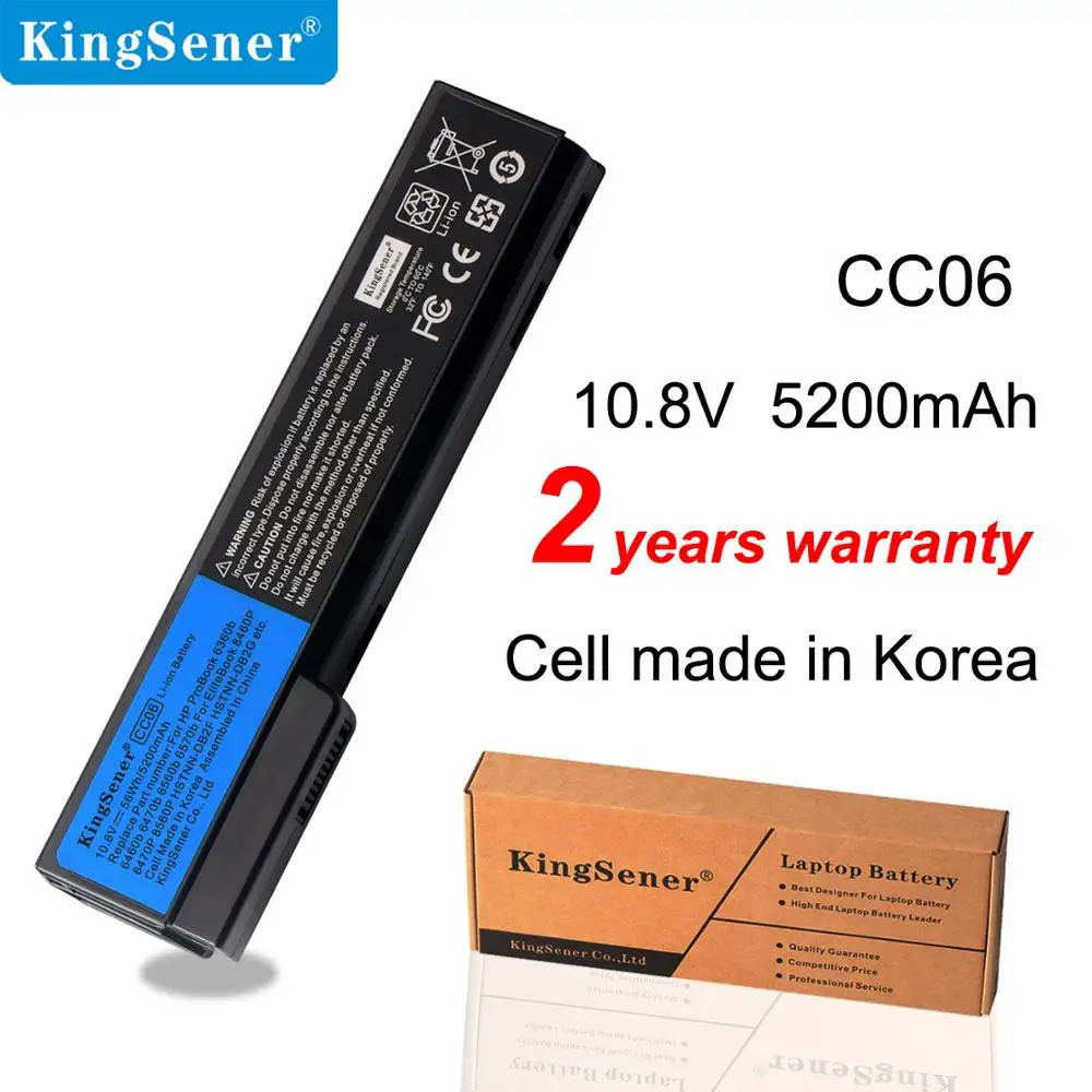 Аккумулятор Kingsener CC06 CC06XL для ноутбука EliteBook 8460p 8460w 8570p 8560p 8760p ProBook 6360b 6460b 6470b 6560b 6570b
