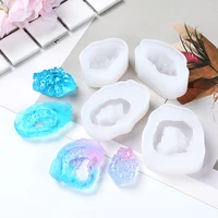1pc transparent silicone mould dried flower resin decorative craft diy epoxy resin molds for jewelry pendant making tools