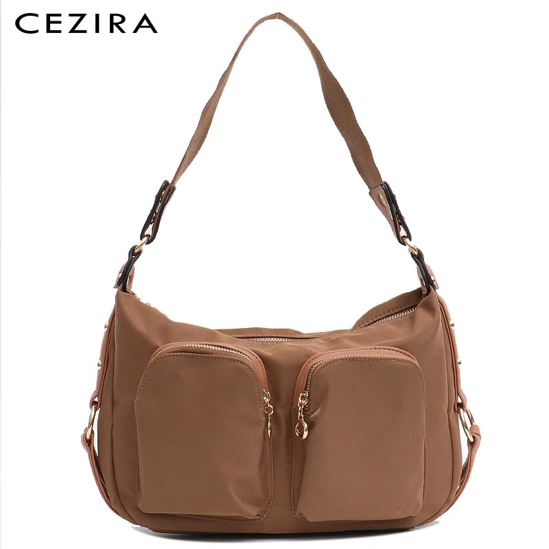 CEZIRA модные дизайнерские нейлоновые и Искусственные кожаные женские сумки на