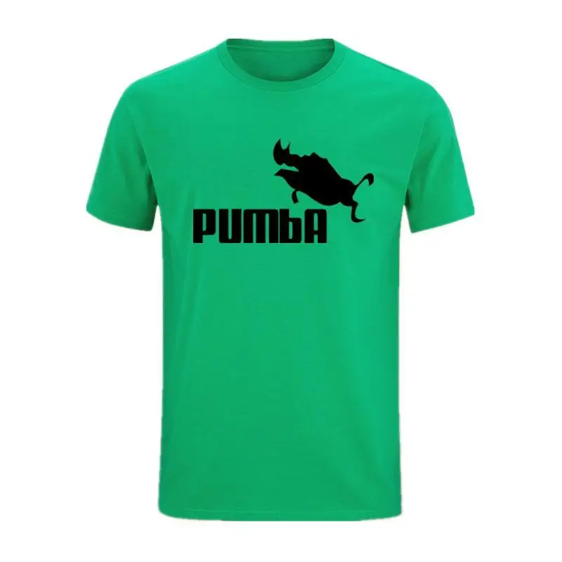 2019 Забавные милые футболки homme Pumba с принтом мужские повседневные хлопковые топы