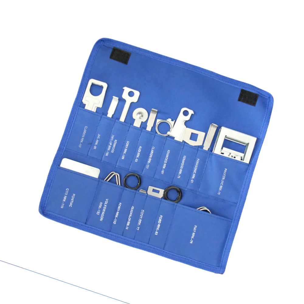 

38 PCS/Set Car Radio Player Removal Tool Set for Volkswagen Audi Mercedes Citroen (Blue)