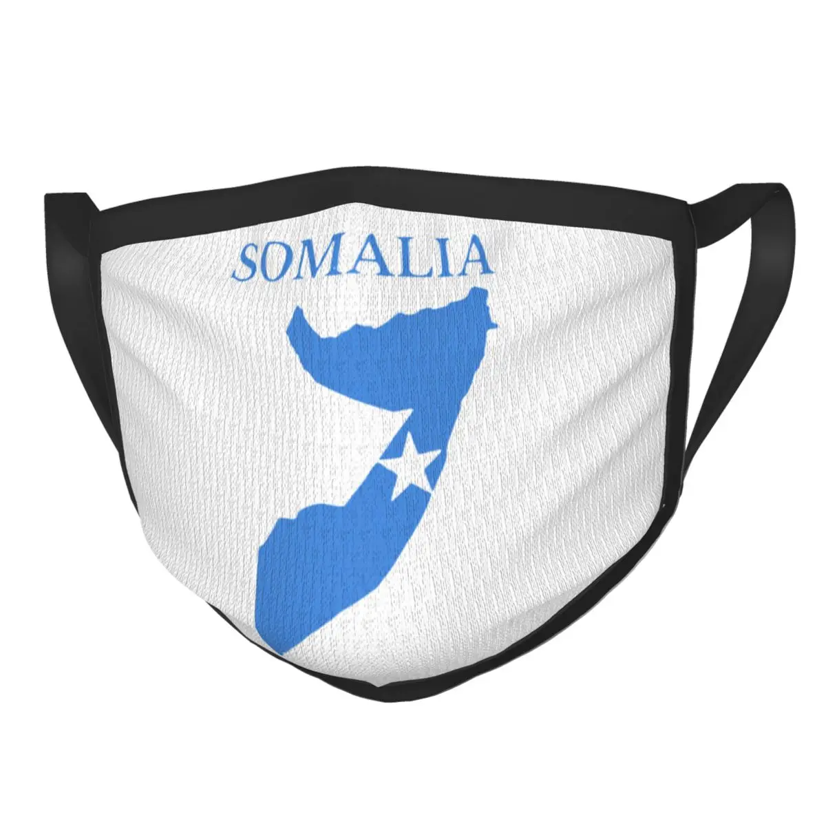 

Somalia Flag Map Non-Disposable Face Mask Somali Anti Haze Dustproof Mask Protection Cover Respirator Mouth Muffle