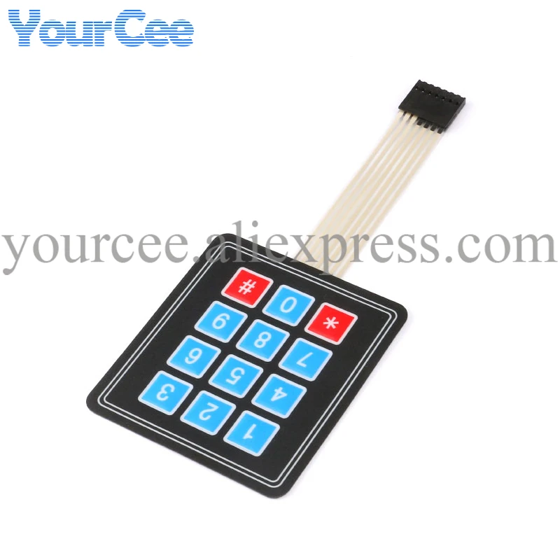 Матричная матрица 4x3 50 шт. 12 клавиш мембранный переключатель клавиатура панель
