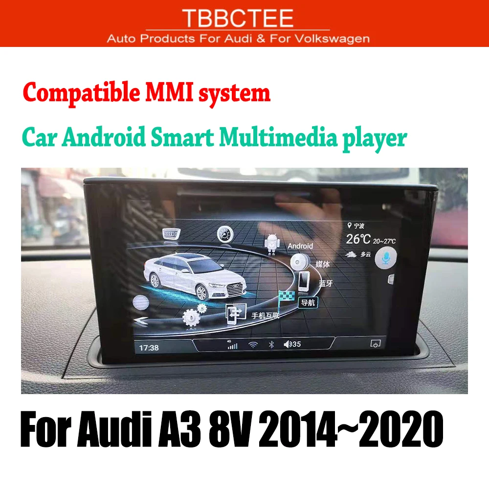 TBBCTEE MMi 2G 3g для Audi A3 8V 2014 2015 2016 2017 2018 2019 автомобиля Android gps Navi плеер с сенсорным