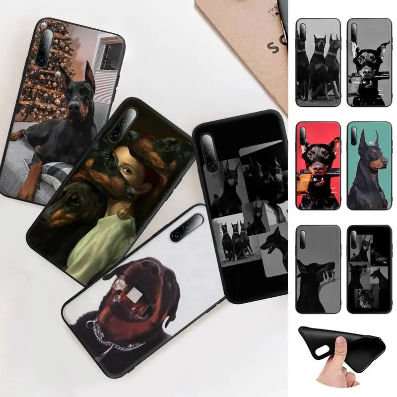 

Animal Dachshund Doberman Dog Phone Case For Honor 30 7A Pro 10 20 Lite 7C 8 8A 8X 9X 10I 20I 20S Silicone Coque