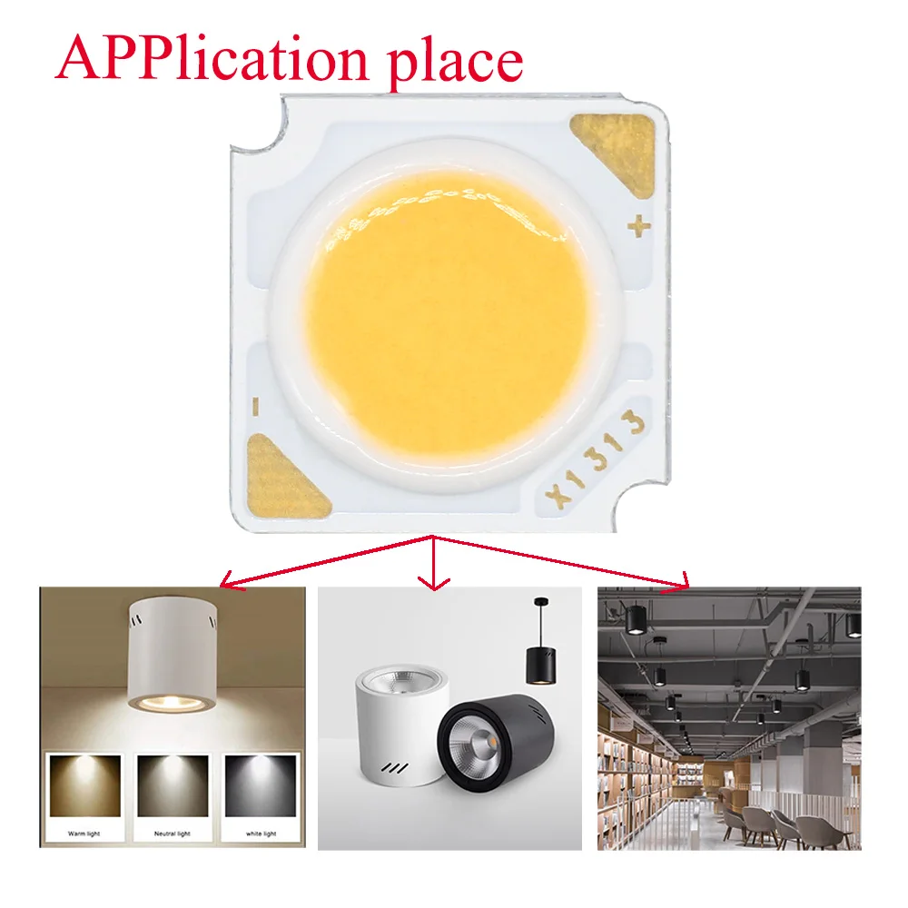 

10PCS COB Led Chip Without Driver 3W 5W 7W 10W 12W 15W 18W 300Ma 11mm LED Light Beads Integrated For LED Bulbs